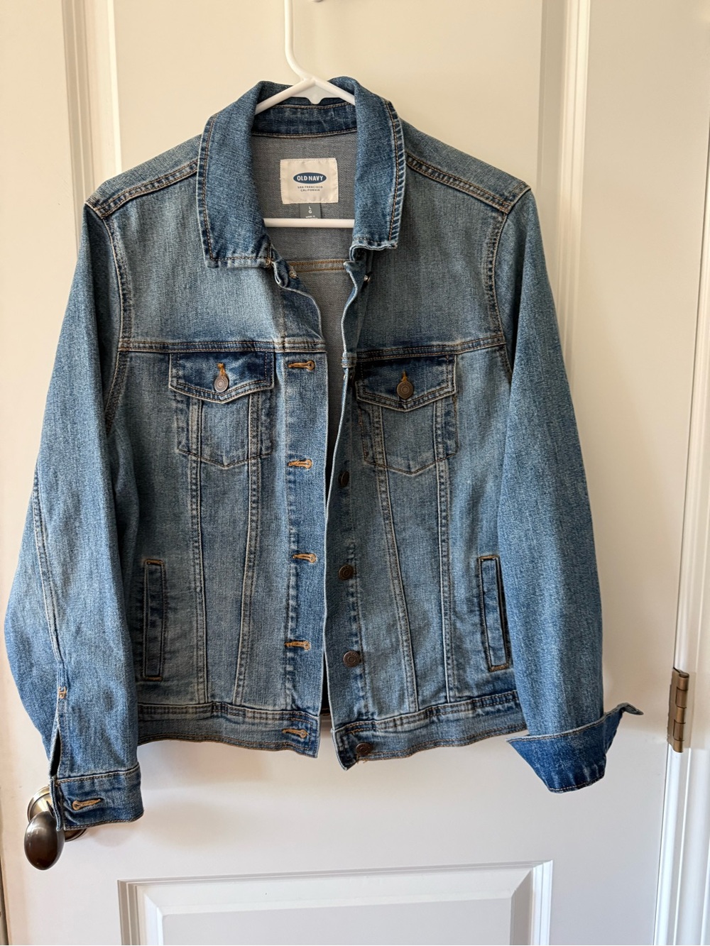 Old Navy Light Blue Denim Jacket - womens Lightweight Shirt Jacket